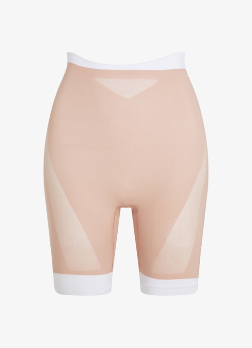 Calvin Klein Sculpt corrigerende short - voorkant beige