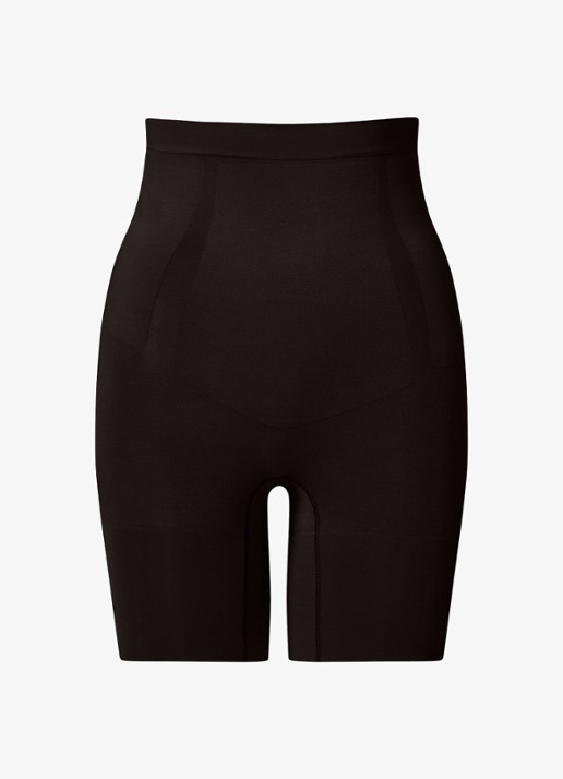 Calvin Klein Secure Sculpt high waisted corrigerende short - voorkant 2 zwart