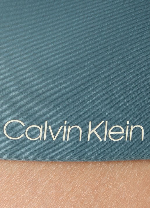 Calvin Klein Seductive Comfort beugelloze demi bh - detail 6 staalblauw
