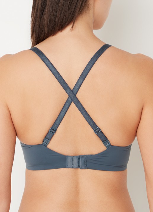 Calvin Klein Seductive Comfort push-up bh - detail 3 antraciet