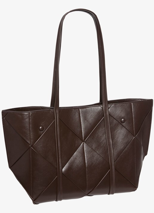 Calvin Klein Shopper met gevlochten detail - detail 5 delicioso-bal /  bruin