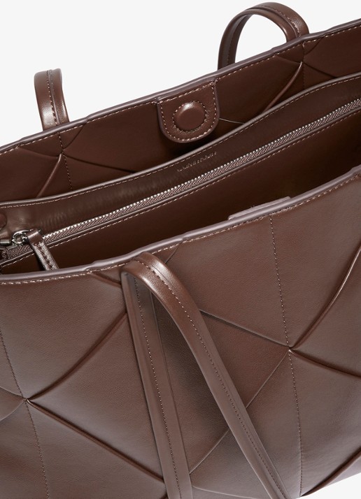 Calvin Klein Shopper met gevlochten detail - detail 6 delicioso-bal /  bruin