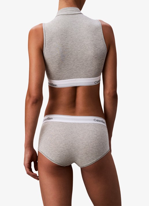 Calvin Klein Shorty met logoband - achterkant 8 grijs