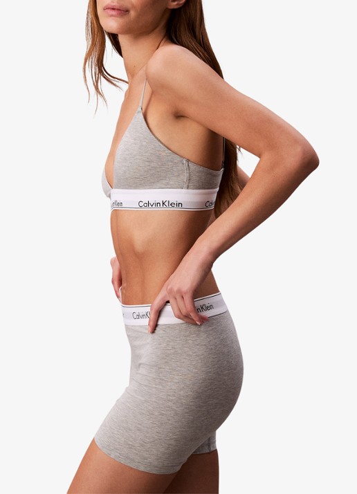 Calvin Klein Shorty met logoband  - detail 5 grijs