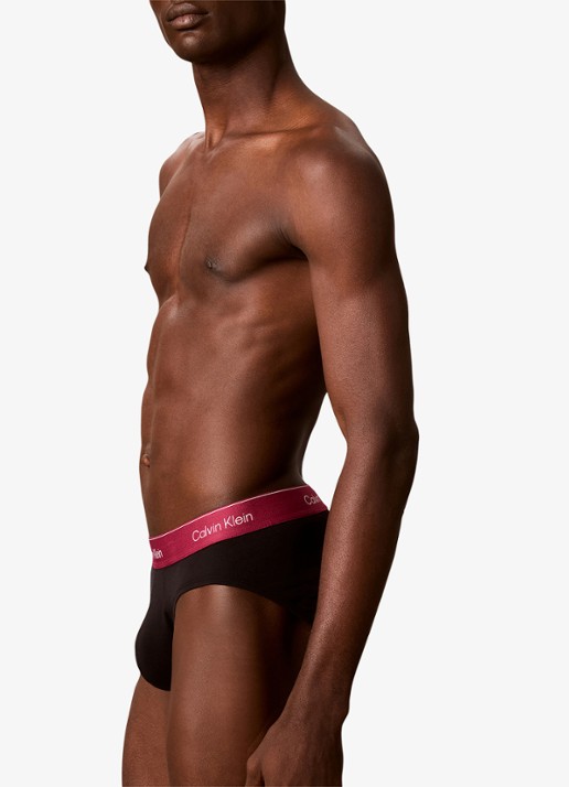 Calvin Klein Slip met logoband in 3-pack - detail 4 blauw