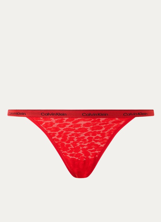 Calvin Klein Slip met logoband - voorkant rood