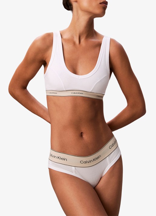 Calvin Klein Slip met logoband - detail 4 wit