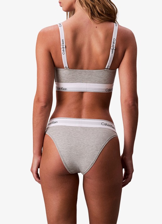 Calvin Klein Slip met logoband - achterkant lichtgrijs