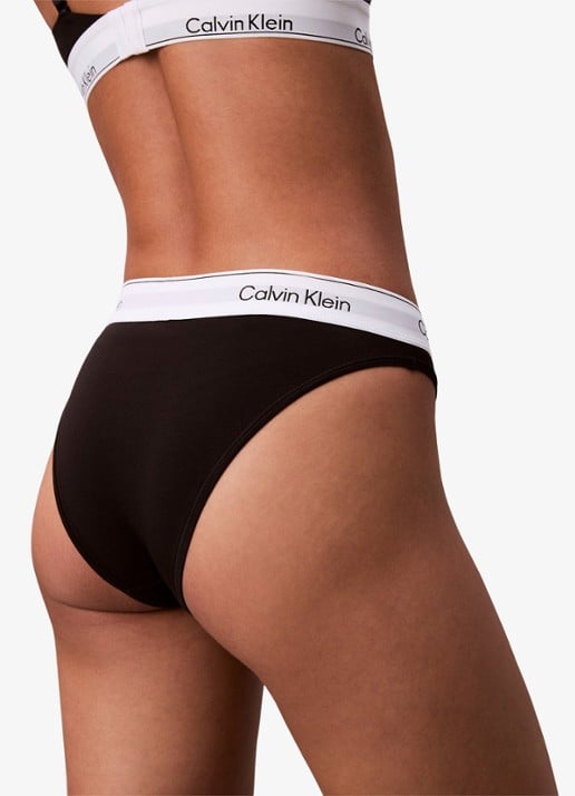 Calvin Klein Slip met logoband - detail 3 zwart