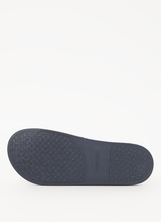 Calvin Klein Slipper met logo - detail 2 petrol