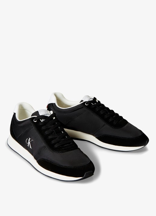 Calvin Klein Sneaker met logo - voorkant 2 zwart