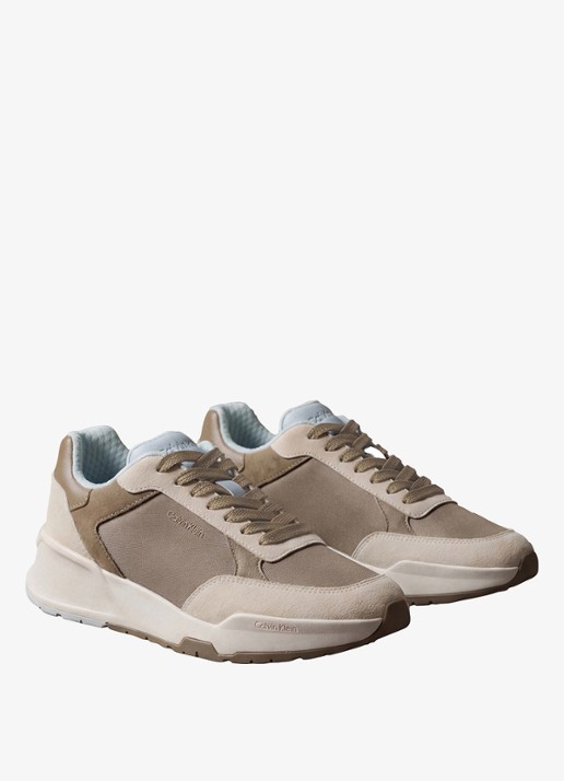 Calvin Klein Sneaker met logo - detail 2 beige