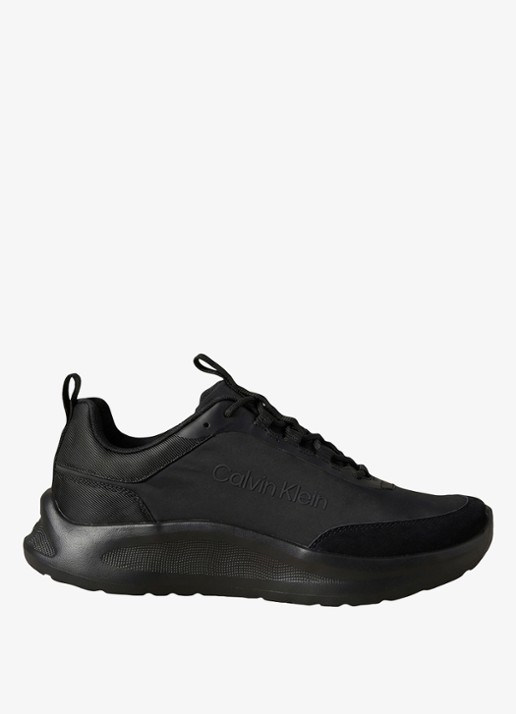 Calvin Klein Sneaker met logo - voorkant zwart