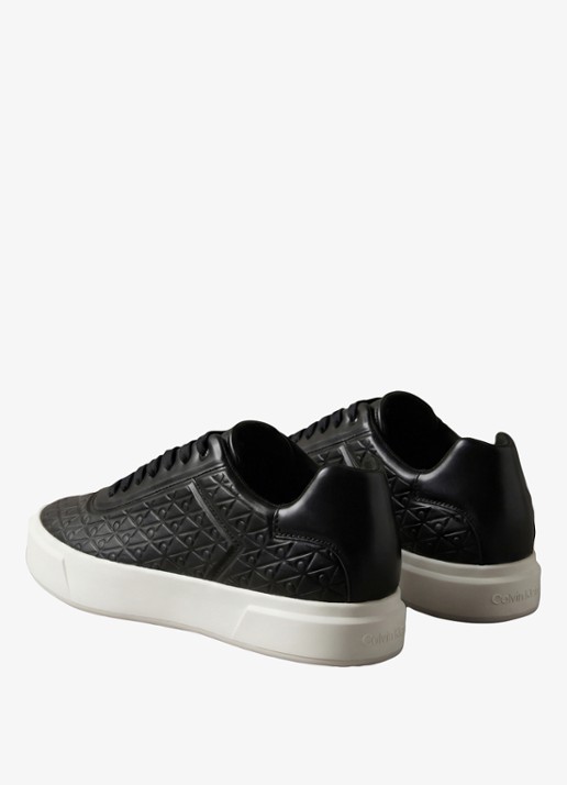 Calvin Klein Sneaker met logoprint - achterkant zwart