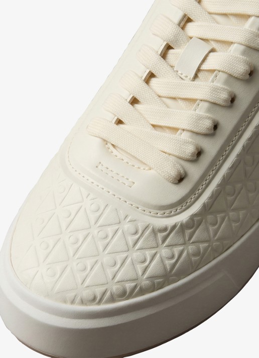 Calvin Klein Sneaker met logoprint - detail 5 creme