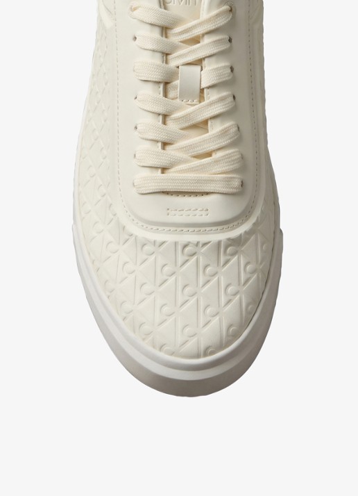 Calvin Klein Sneaker met logoprint - detail 6 creme