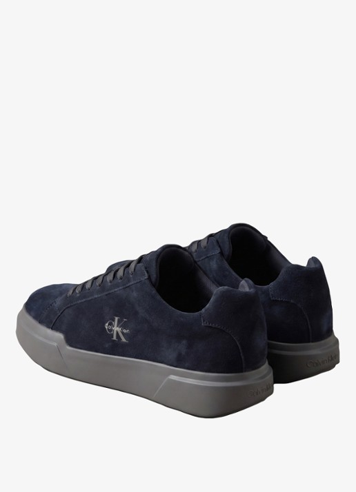 Calvin Klein Sneaker van suède - detail 2 donkerblauw