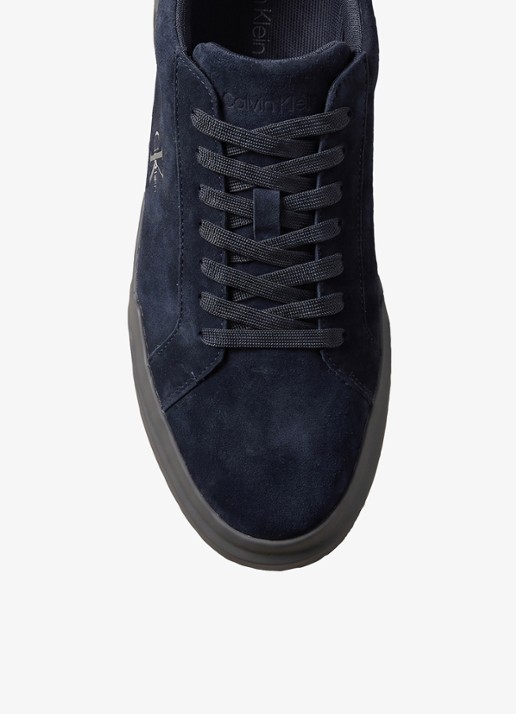 Calvin Klein Sneaker van suède - detail 3 donkerblauw