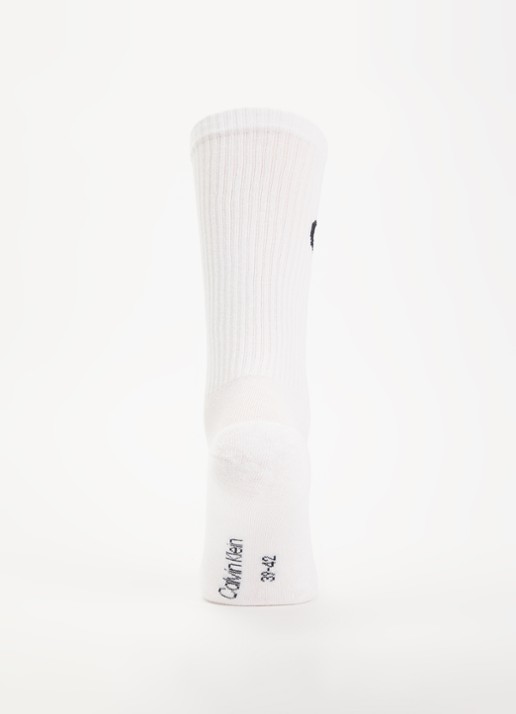 Calvin Klein Sokken met logo in 2-pack - voorkant 3 wit