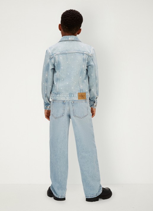 Calvin Klein Spijkerjas met logo - achterkant 3 indigo