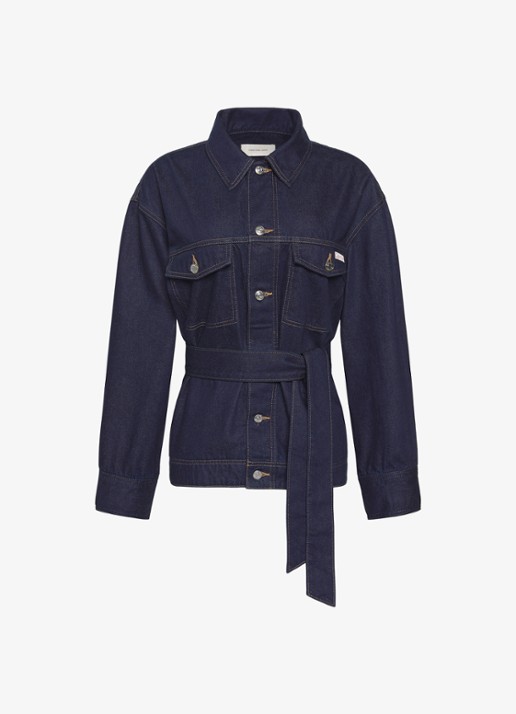 Calvin Klein Spijkerjas met strikceintuur