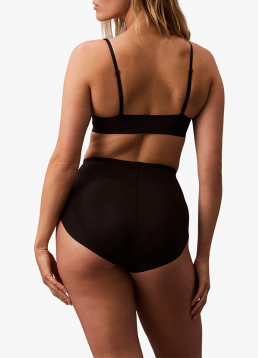Calvin Klein Stay Put Stretch high wisted corrigerende slip - achterkant 3 zwart