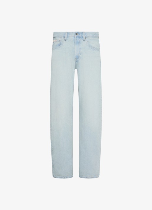 Calvin Klein Straight fit jeans met lichte wassing - voorkant 5 denim
