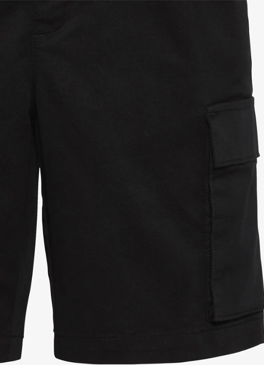Calvin Klein Straight fit korte cargobroek met opgestikte zakken - detail 3 zwart