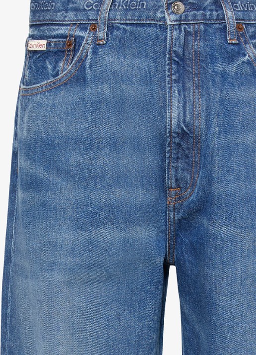 Calvin Klein Straight leg jeans met steekzakken - detail denim