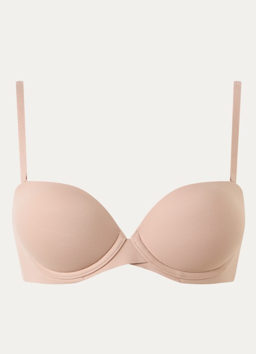 Calvin Klein Strapless Push Up bh met afneembare bandjes - voorkant 4 cedar-7ns