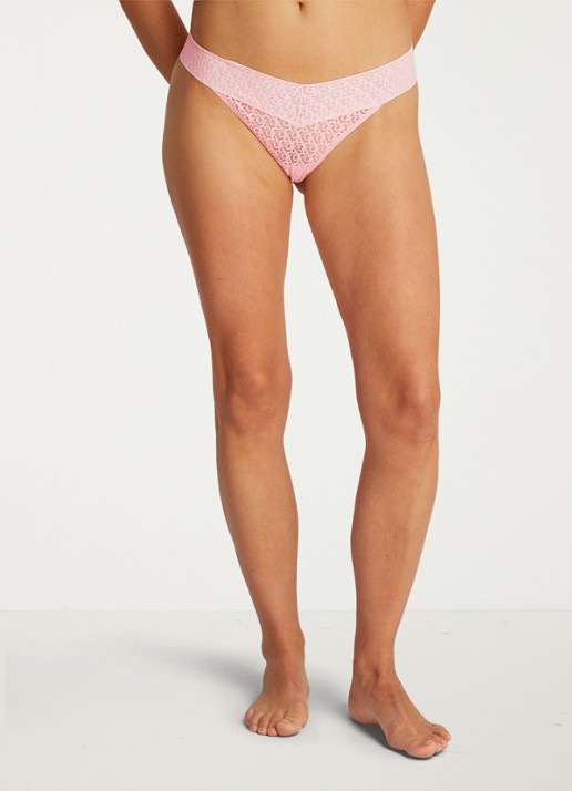Calvin Klein String met kant - detail 4 roze