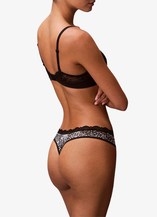 Calvin Klein String met kant - detail 5 animal wave black