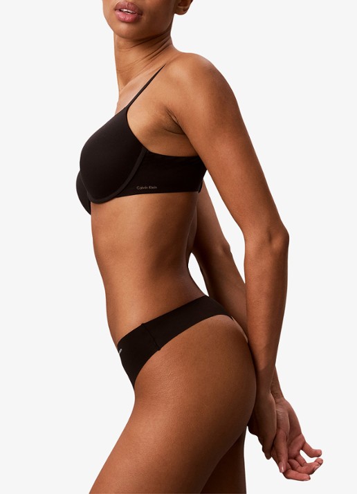 Calvin Klein String met logo in 3-pack - detail 3 zwart