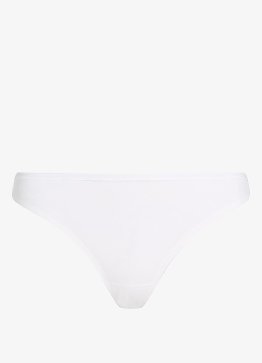 Calvin Klein String met logoband - voorkant 2 wit
