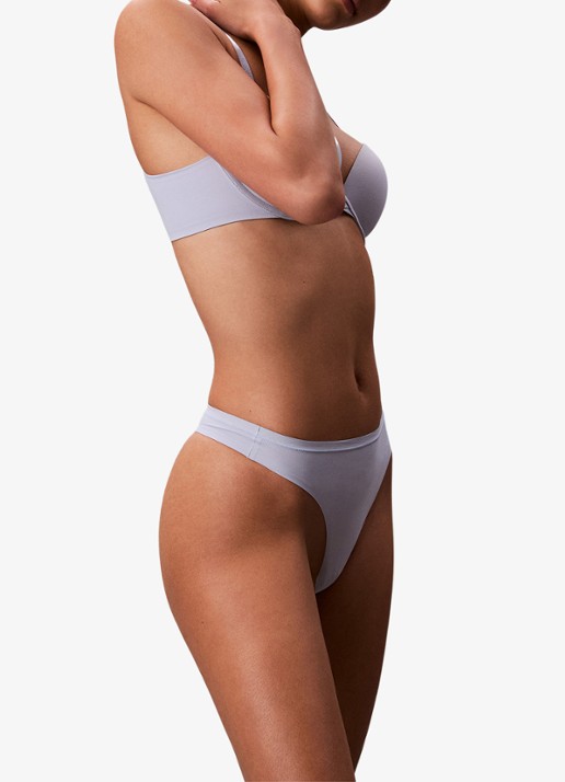 Calvin Klein String met logoband - voorkant 6 lichtblauw