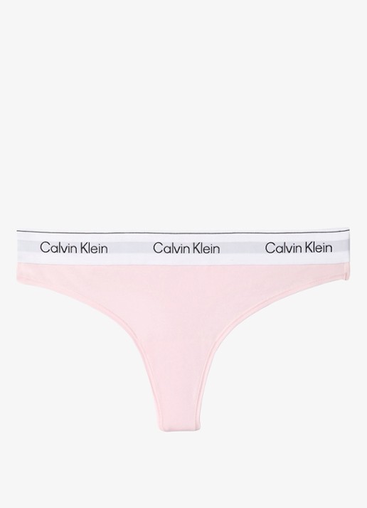Calvin Klein String met logoband - voorkant 5 cradle pink-8z6 / roze