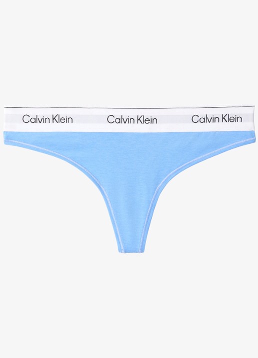 Calvin Klein String met logoband - voorkant blue descent-c32 / lichtblauw