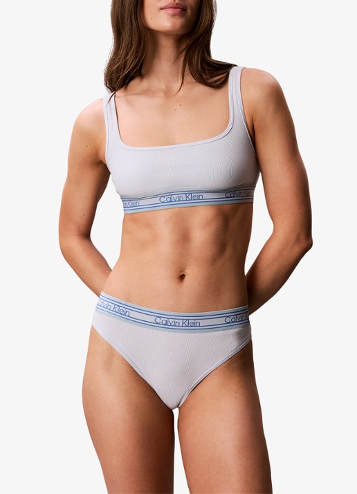 Calvin Klein String met ribstructuur en logoband