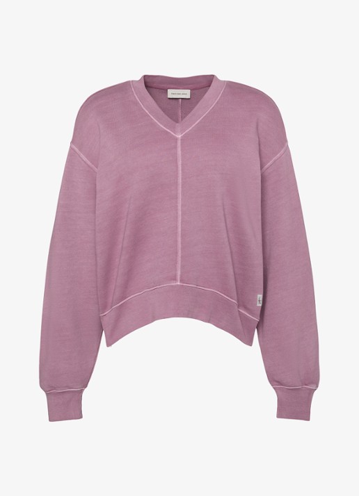 Calvin Klein Sweater met logoborduring - voorkant 6 oudroze