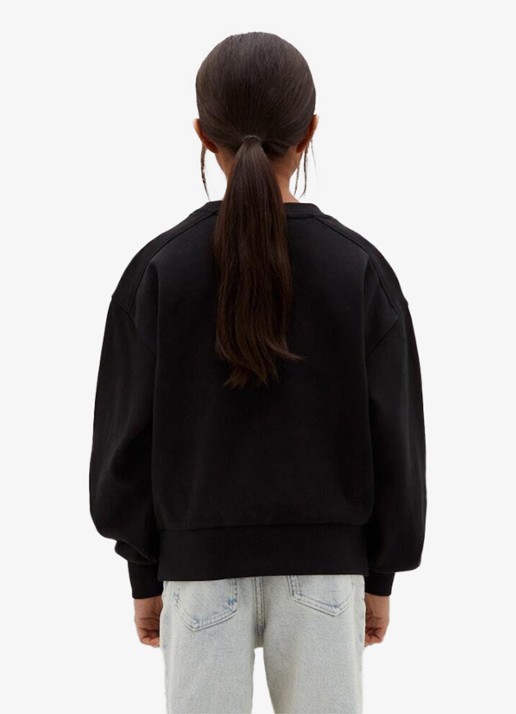Calvin Klein Sweater met logoborduring - achterkant 2 zwart