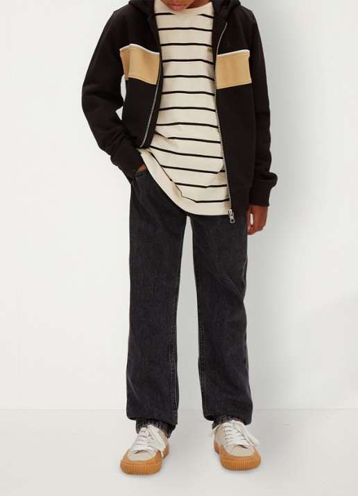 Calvin Klein Sweatvest met capuchon - voorkant 5 zwart