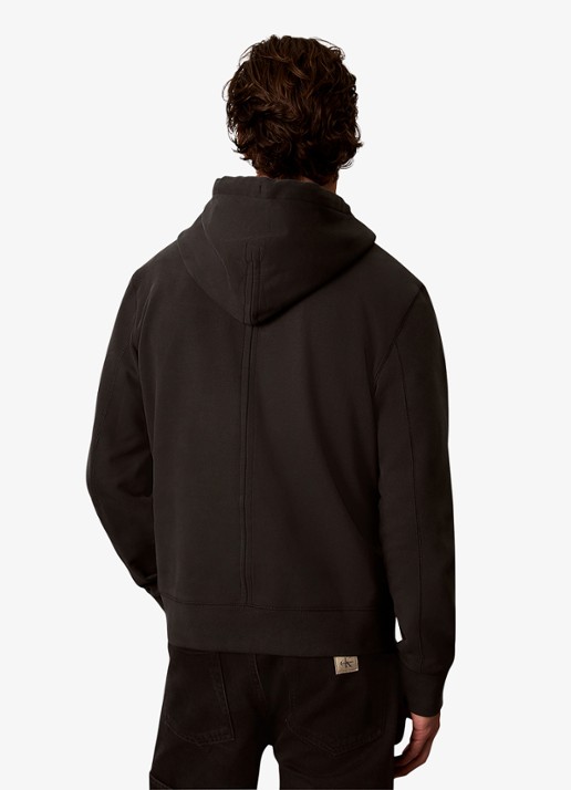 Calvin Klein Sweatvest met logo - achterkant 3 zwart