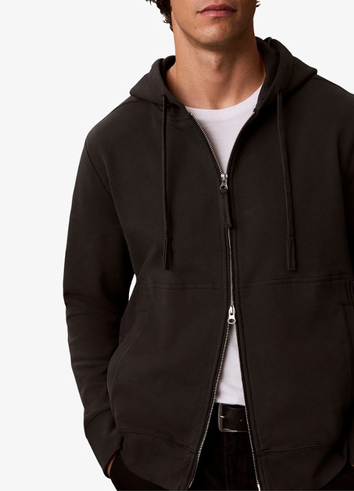 Calvin Klein Sweatvest met logo - detail 5 zwart