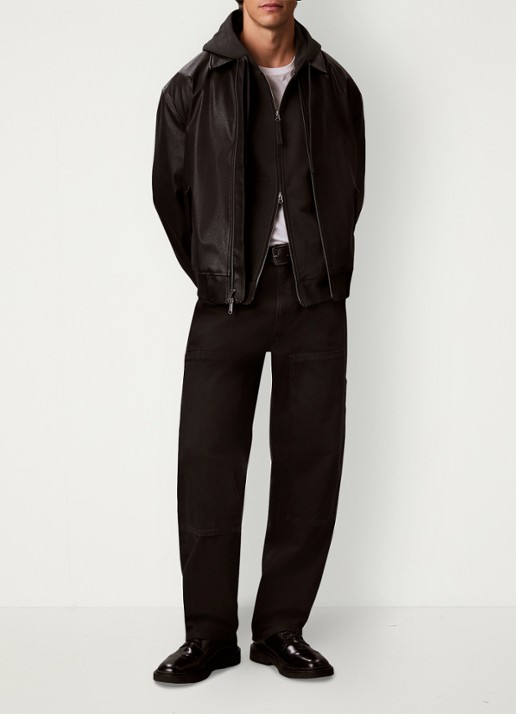 Calvin Klein Sweatvest met logo - voorkant 2 zwart