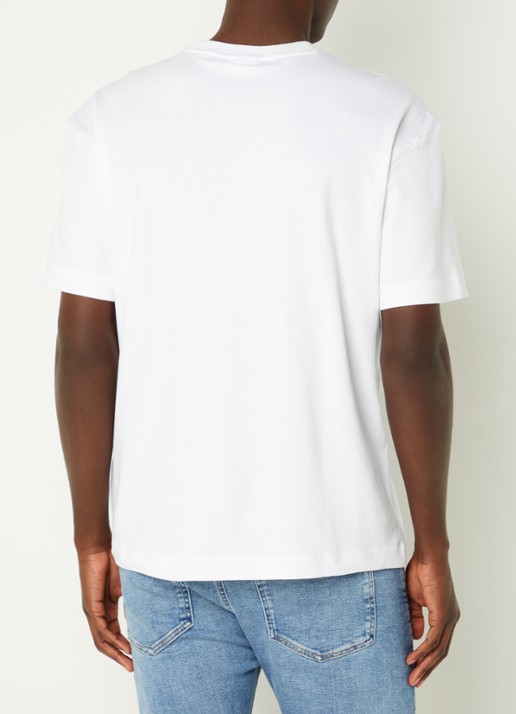 Calvin Klein T-shirt met logo en stretch - achterkant 4 wit