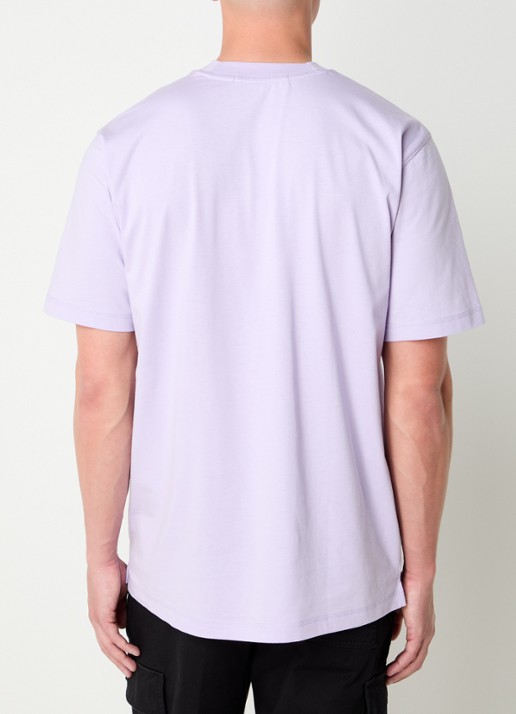 Calvin Klein T-shirt met logo - achterkant 4 lichtpaars