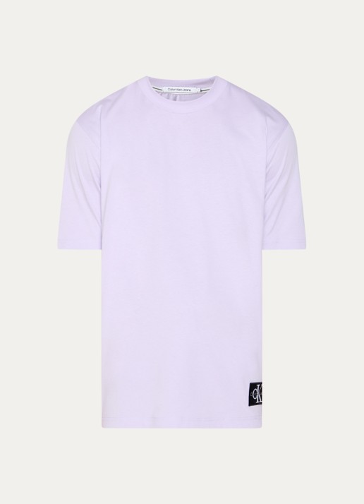Calvin Klein T-shirt met logo - voorkant 2 lichtpaars