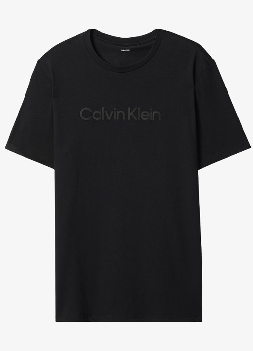 Calvin Klein T-shirt met logo - voorkant zwart