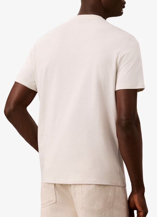Calvin Klein T-shirt met logo - achterkant 2 creme