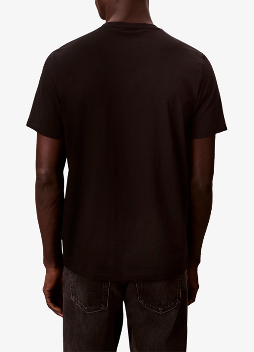 Calvin Klein T-shirt met logoborduring - achterkant zwart